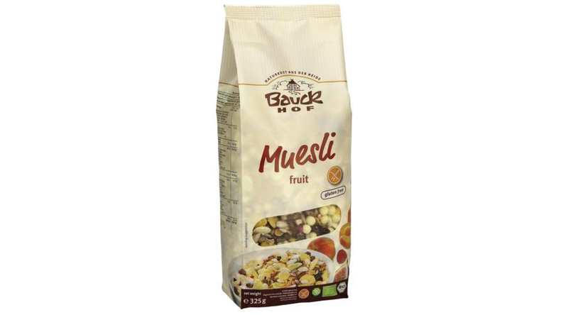 Bauckhof Bio Gyümölcsös müzli - gluténmentes 325g