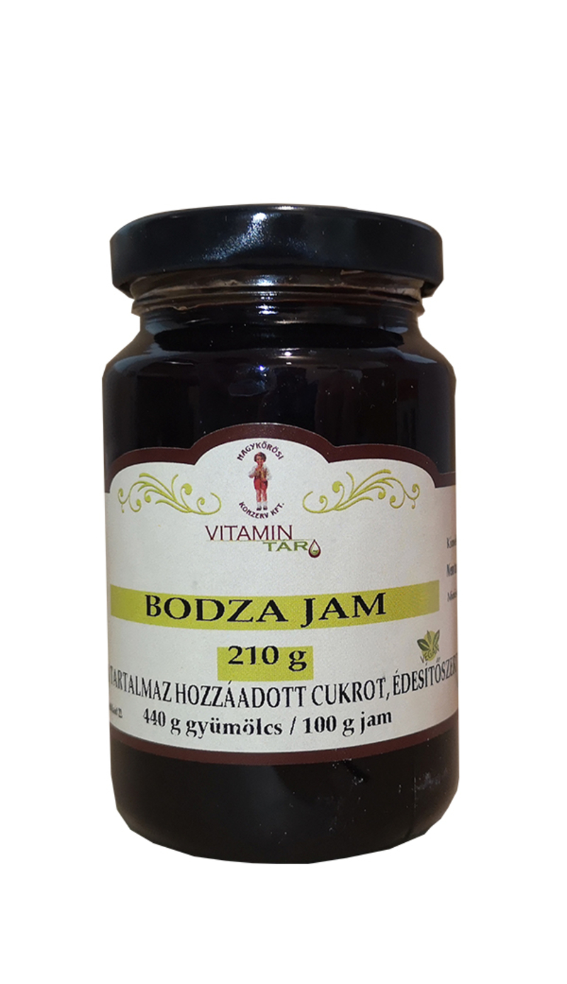 Bodza dzsem (hozzáadott cukor nélkül)