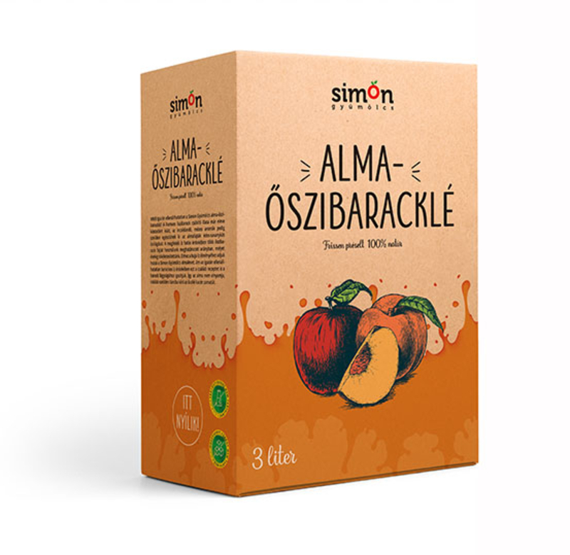 100% Alma-Őszibarack – 3 L