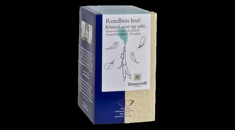 Sonnentor Bio Rendben lesz - Könnyű, mint egy pihe - mate és herbál teakeverék 27g