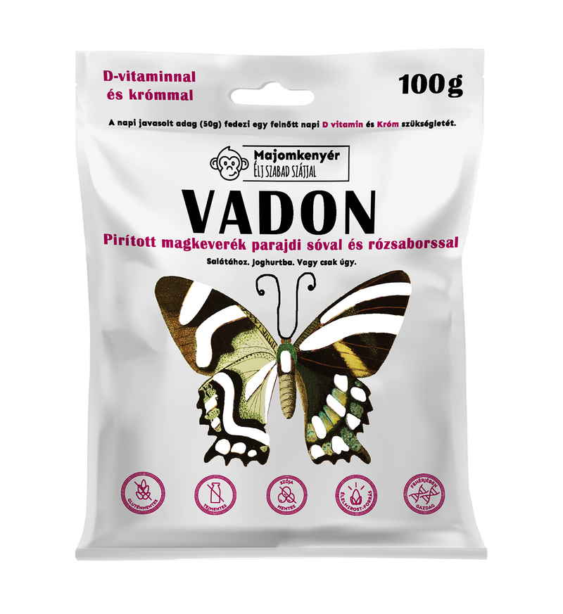 Parajdi sóval és rózsaborssal pirított magkeverék (D-vitaminnal, krómmal)