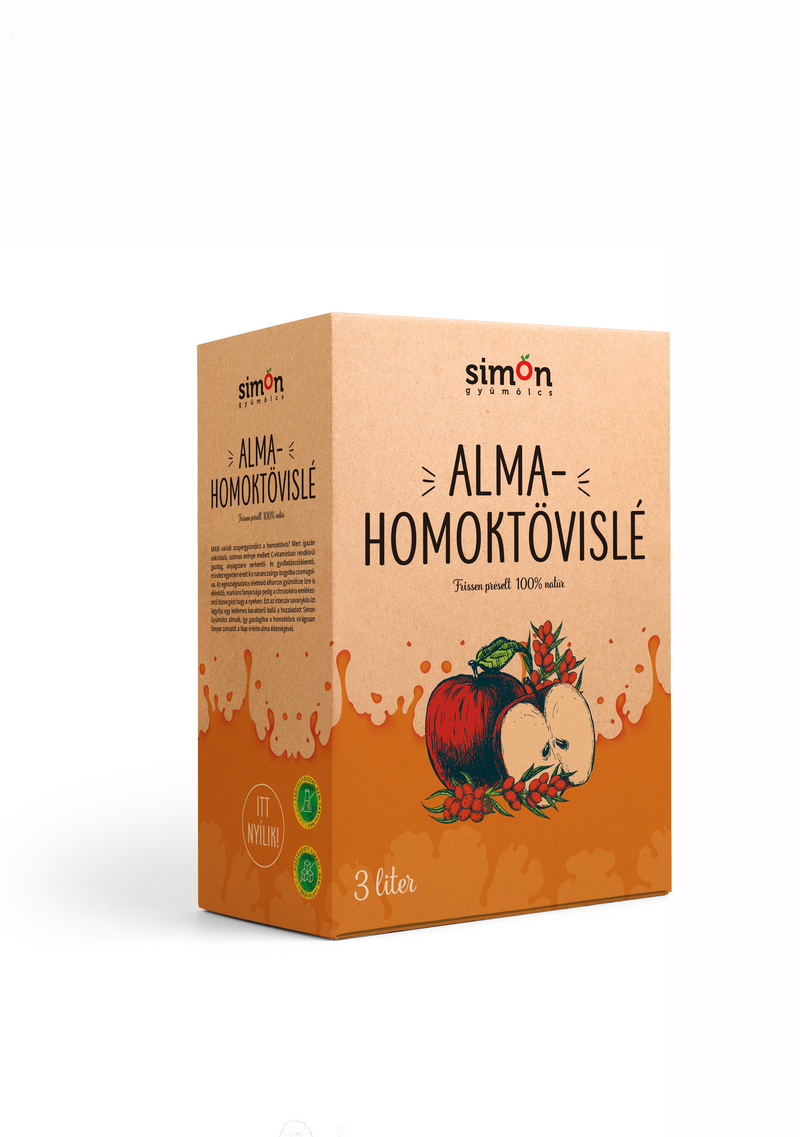 100% Alma-Homoktövis Gyümölcslé – 3L