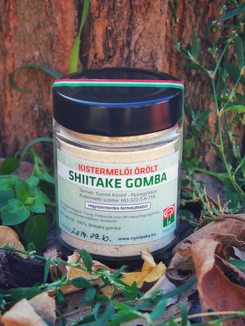 Shiitake gomba őrleménye