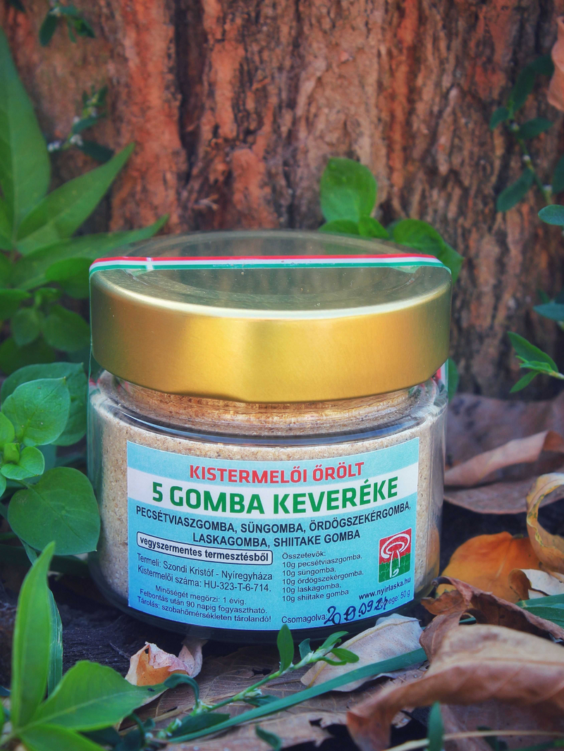 5 gomba keveréke