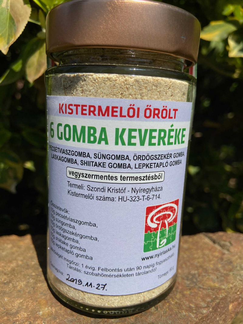 6 gomba keveréke