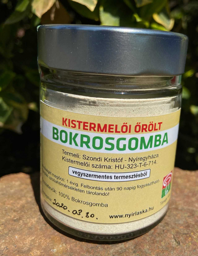 Bokrosgomba őrleménye