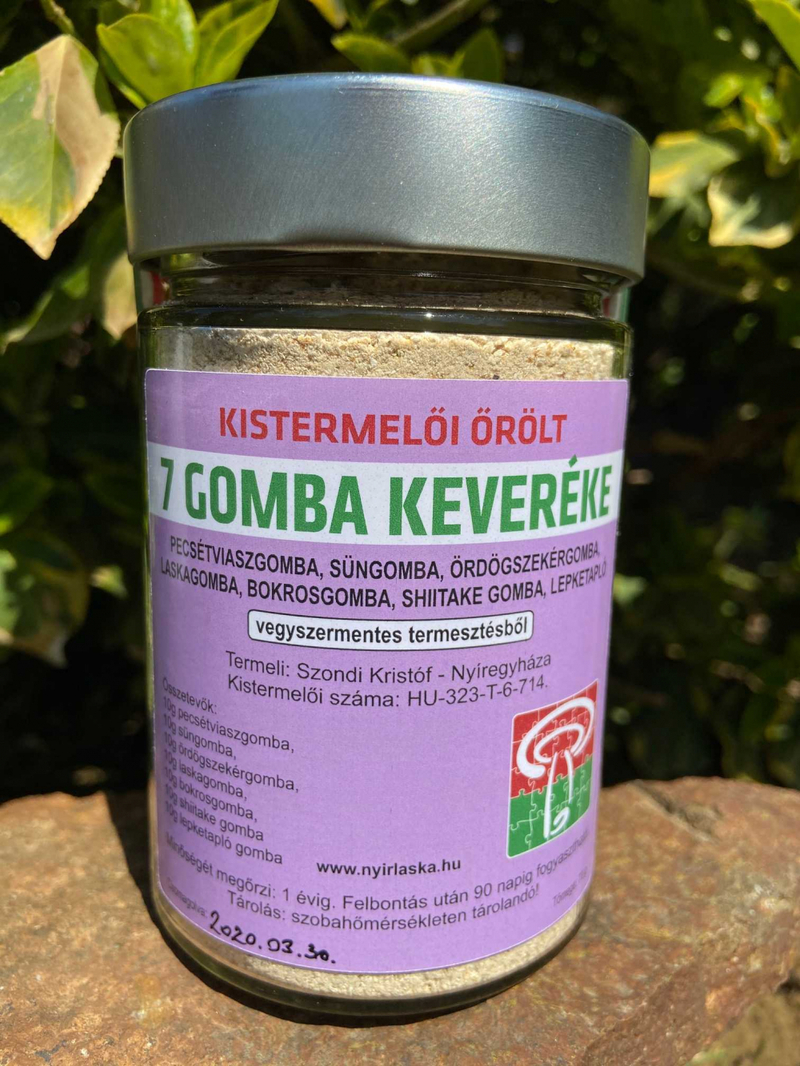 7 gomba keveréke