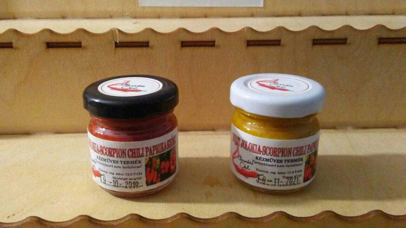 Bhut Jolokia+Scorpin Moruga chili szósz