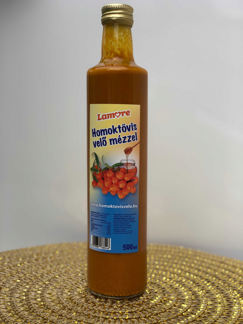 Homoktövis velő Mézzel (500ml)
