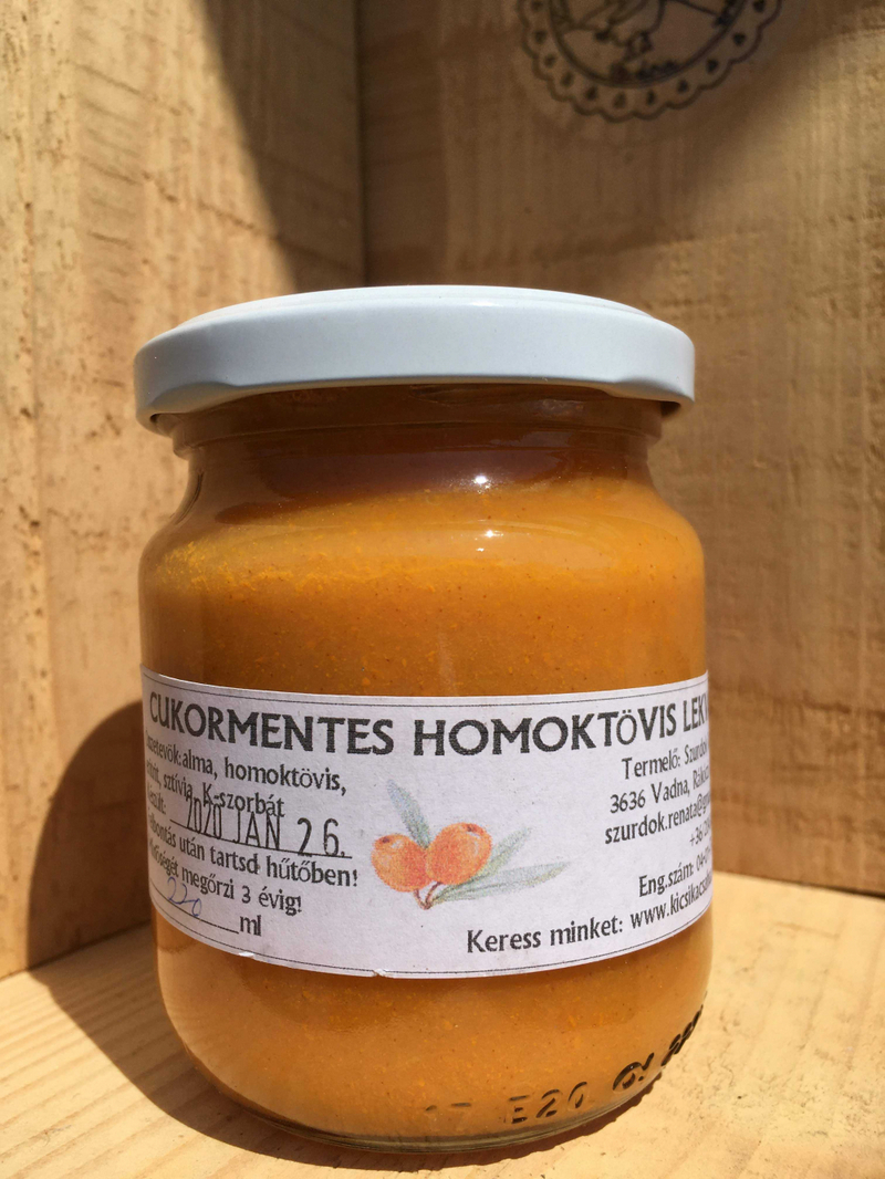 Cukormentes homoktövis lekvár