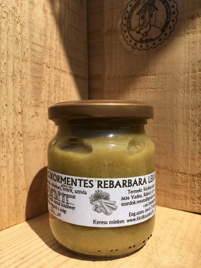 Cukormentes rebarbara lekvár