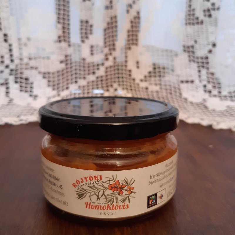 Homoktövis lekvár, fahéjas, 200g