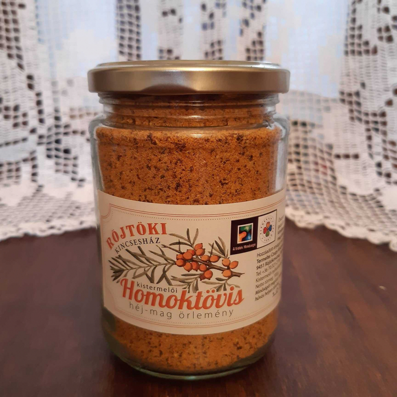 Homoktövis héj-mag őrlemény, 150g