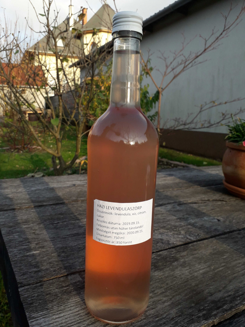 Házi levendulaszörp 750 ml