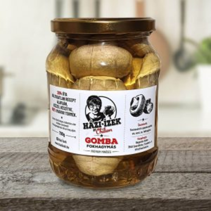 Fokhagymás gomba savanyúság nagy