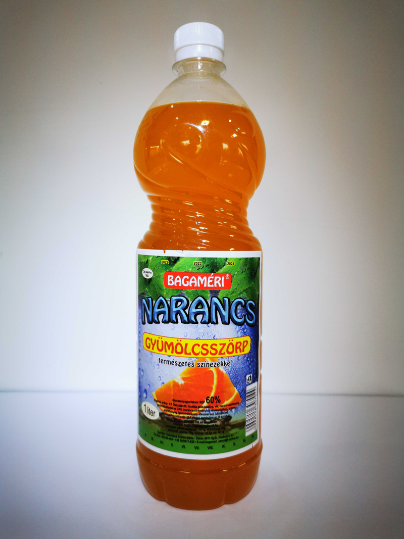 Narancs gyümölcsszörp 1 liter