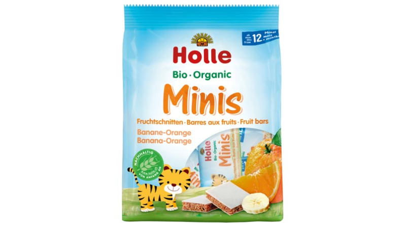 Holle Bio Gyümölcsszelet mini, banán-narancs 100g