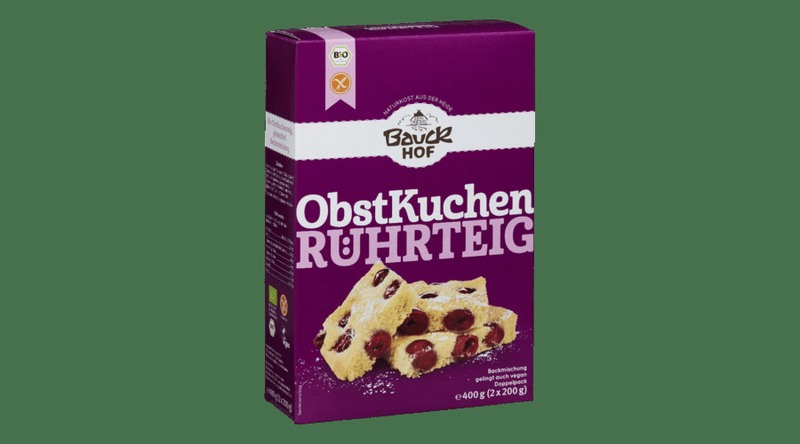 Bauckhof Bio gyümölcsös sütemény keverék - gluténmentes 400g