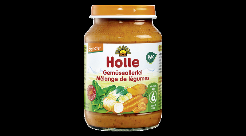 Holle Bio Vegyeszöldség - üveges bébiétel 190g