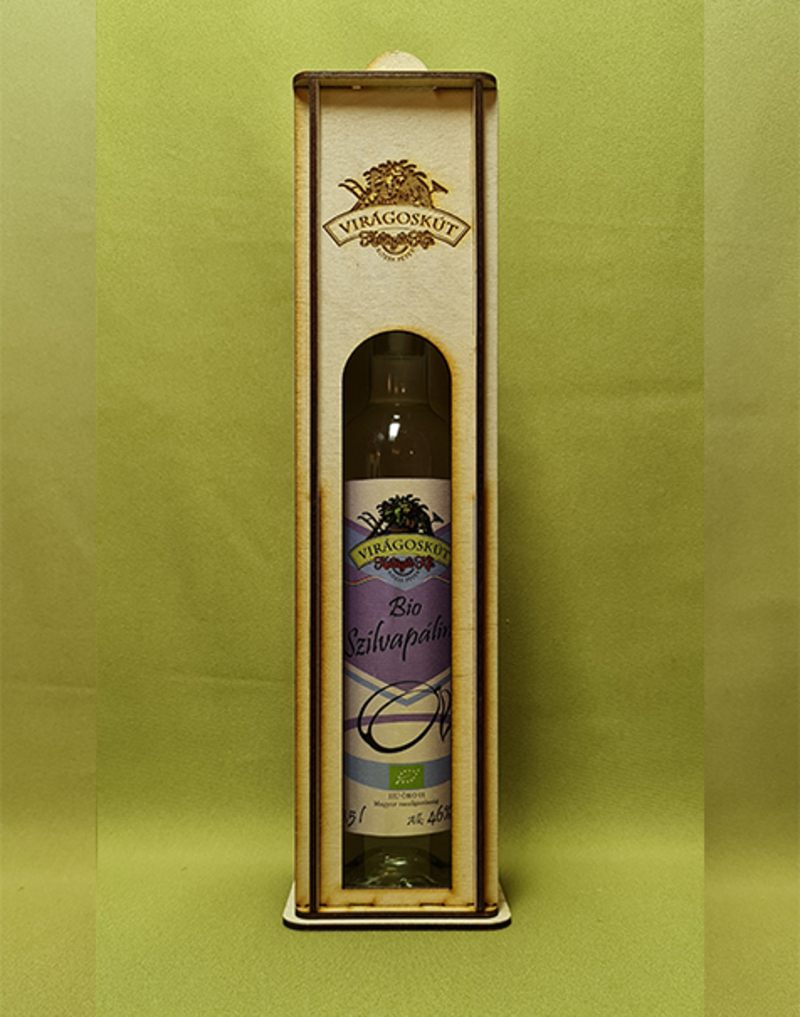 Bio szilvapálinka 500ml 46%, díszdobozban