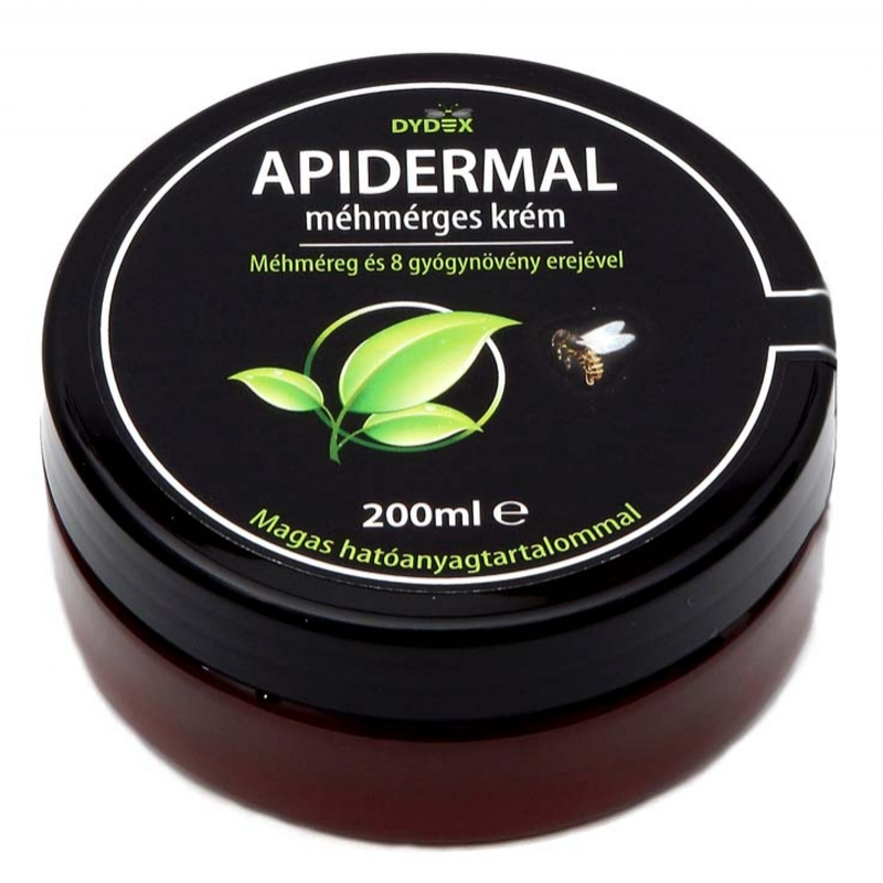 APIDERMAL KRÉM 200ML Méhmérges krém, izom és izületi panaszok kezelésére, külsőleg
