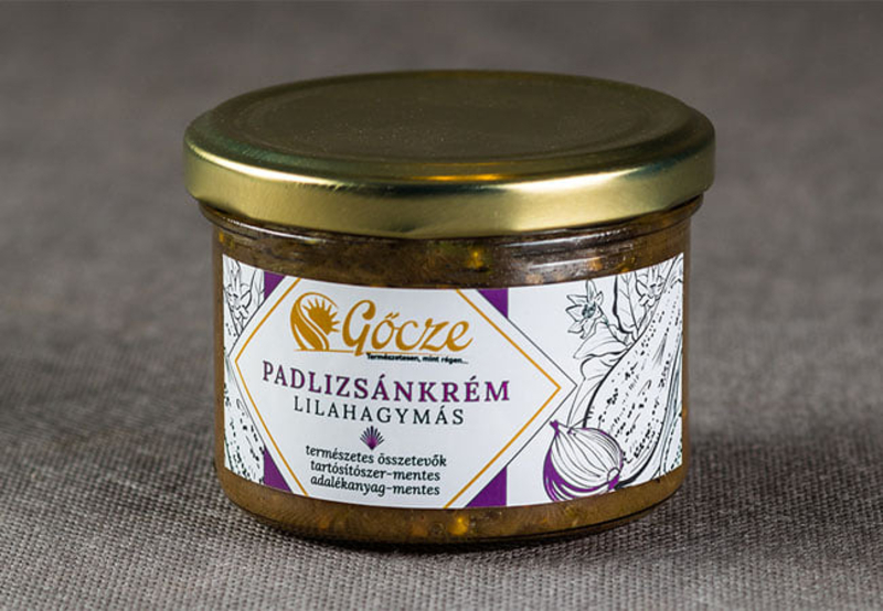 Lilahagymás padlizsánkrém