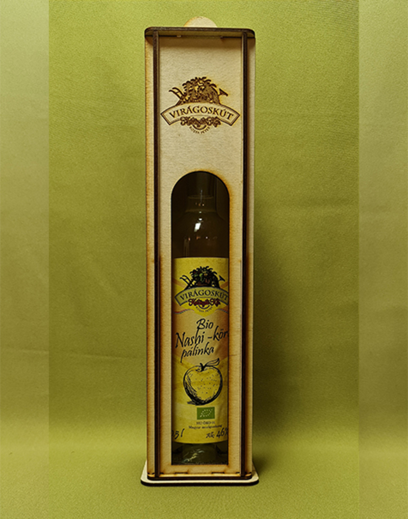 Bio nashi-körte pálinka 500ml 46%, díszdobozban