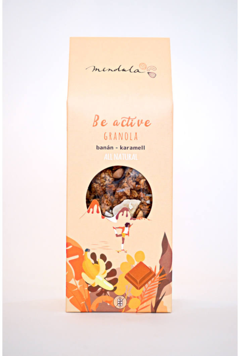 Mendula Banános- Sós karamellás granola