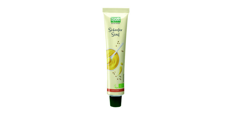Byodo Bio Extra erős mustár - tubusos 100ml