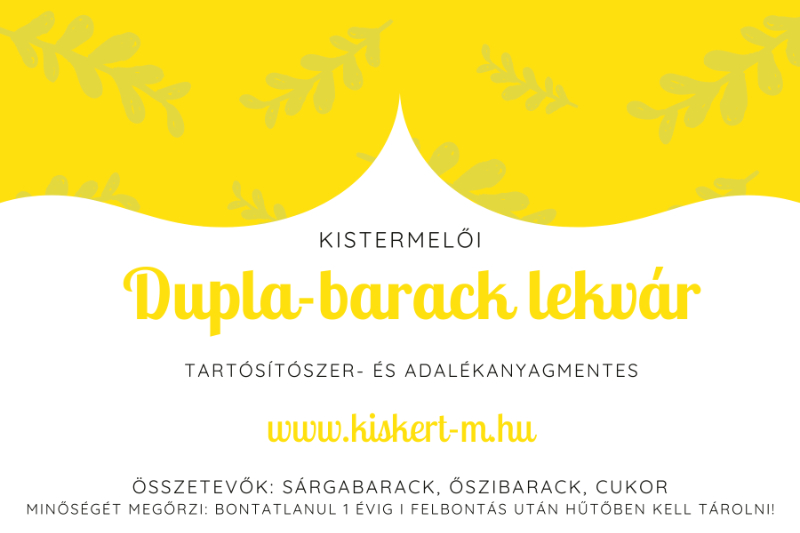 Dupla-barack lekvár