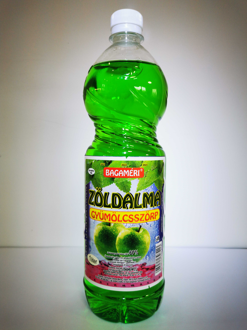 Zöldalmagyümölcsszörp 1 liter