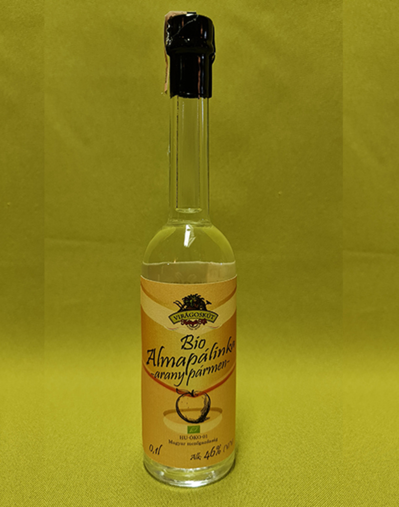 Bio almapálinka -arany pármen- 100ml 46%