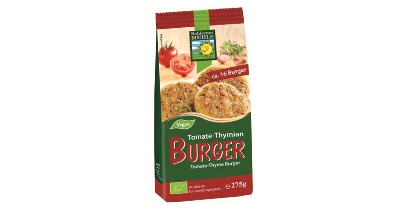 Bohlsener Mühle Bio Paradicsomos-kakukkfű burger 275g