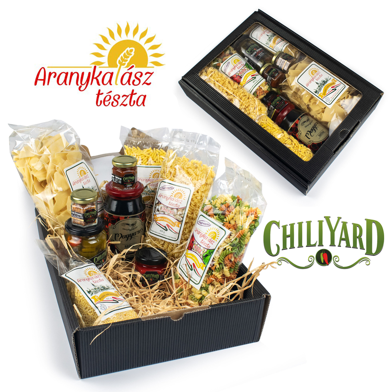 Magyaros ajándékcsomag - Aranykalász tészta & Chiliyard