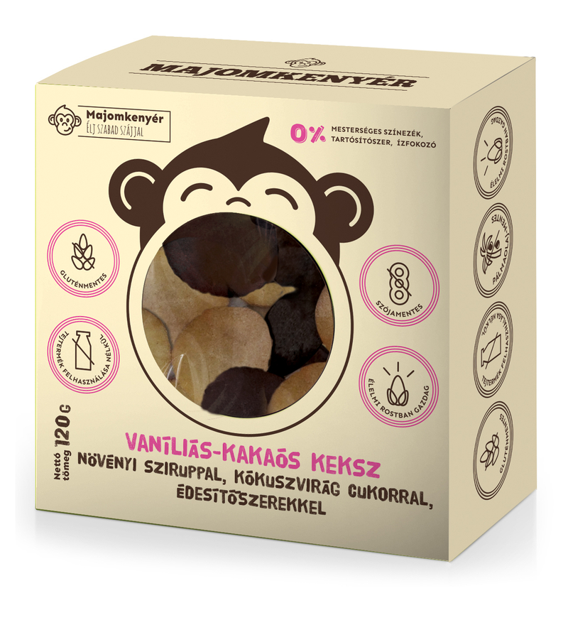 Vaníliás-kakaós keksz