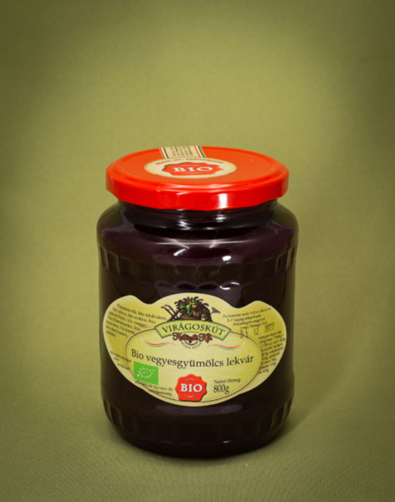 Bio vegyesgyümölcs lekvár 800g