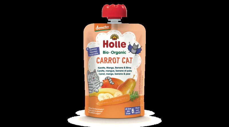 Holle Bio Carrot Cat - Tasak sárgarépa, mangó, banán és körte 100g