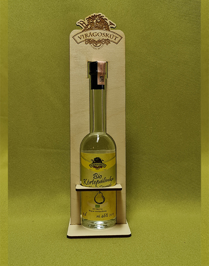 Bio körtepálinka -Packham's Triumph- 100ml 46%, díszdobozban