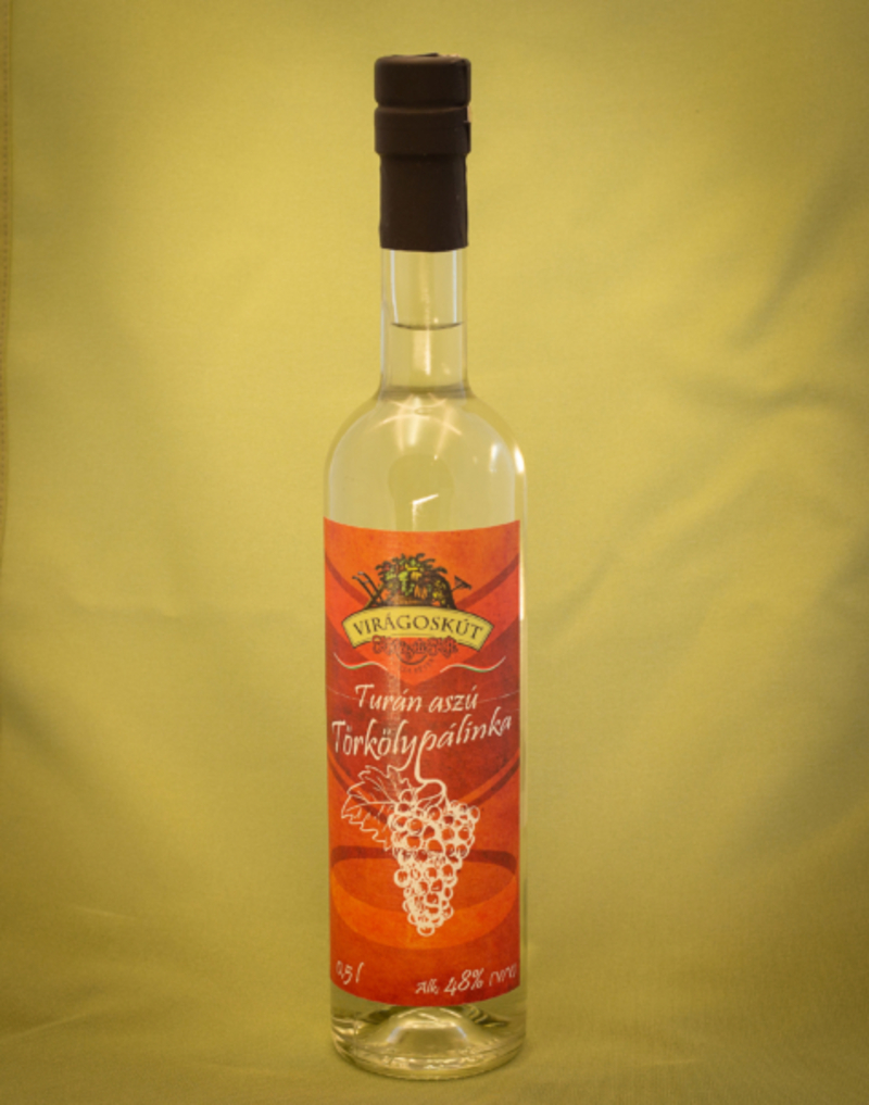 Turán aszú törkölypálinka 500ml 48%