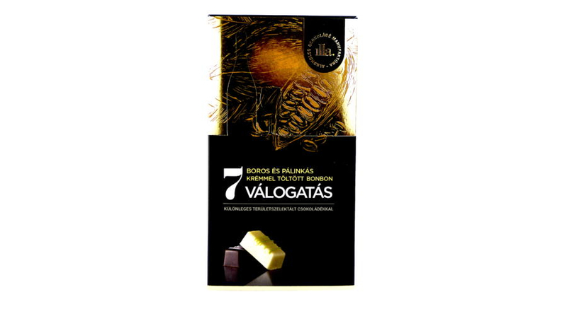 Boros és pálinkás krémmel töltött bonbon válogatás
