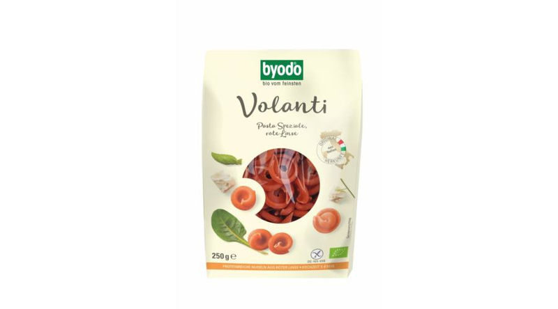 Byodo Bio Volanti, vörös lencse tészta - gluténmentes 250g