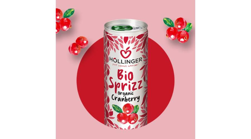 Höllinger Bio Vörösáfonya-fröccs, dobozos 250ml