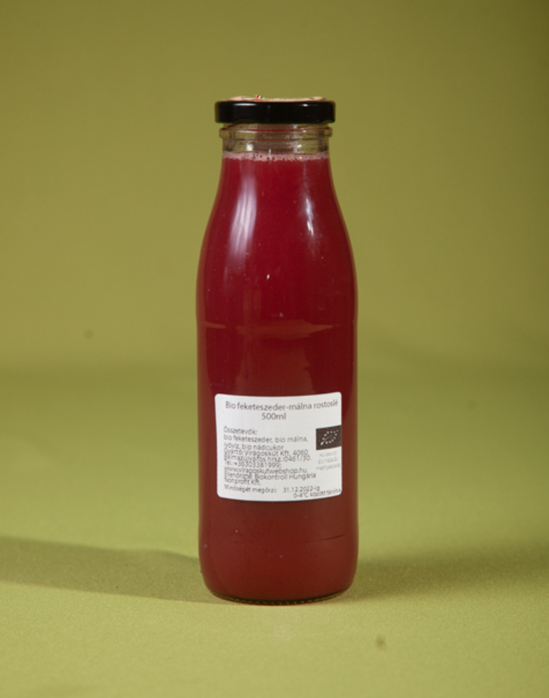 Bio feketeszeder-málna rostoslé 500ml