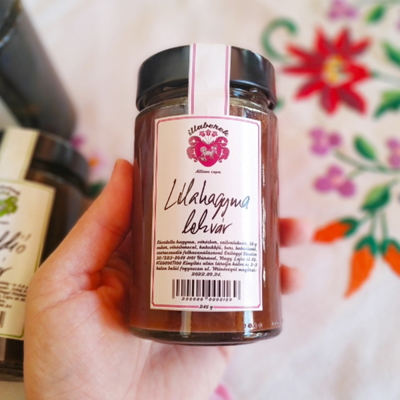 Illaberek Lilahagyma lekvár 315g