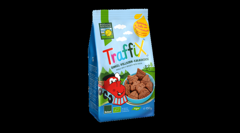 Bohlsener Mühle Bio Traffix tönköly csokis gyerek keksz 150g