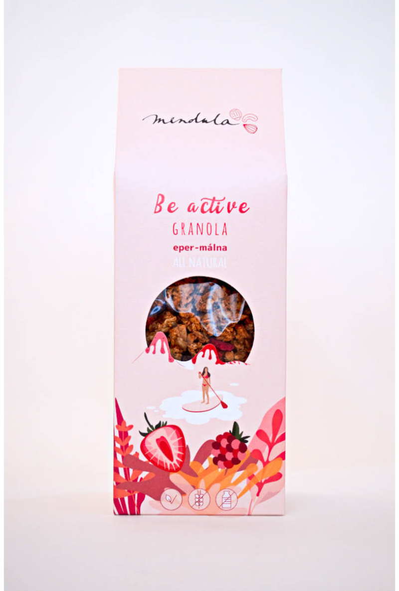 Mendula Epres-málnás granola