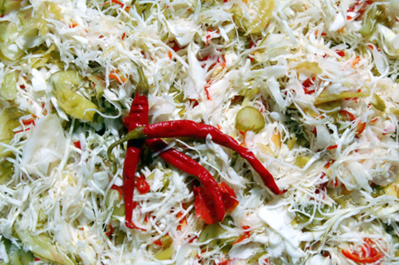 Vegyes vágott savanyúság (500 g)("vödrös")(csípős)