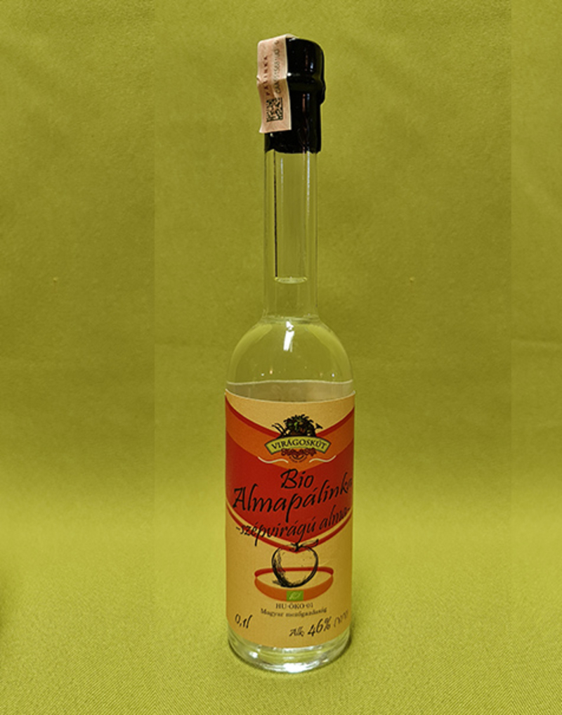 Bio almapálinka -szépvirágú alma- 100ml 46%