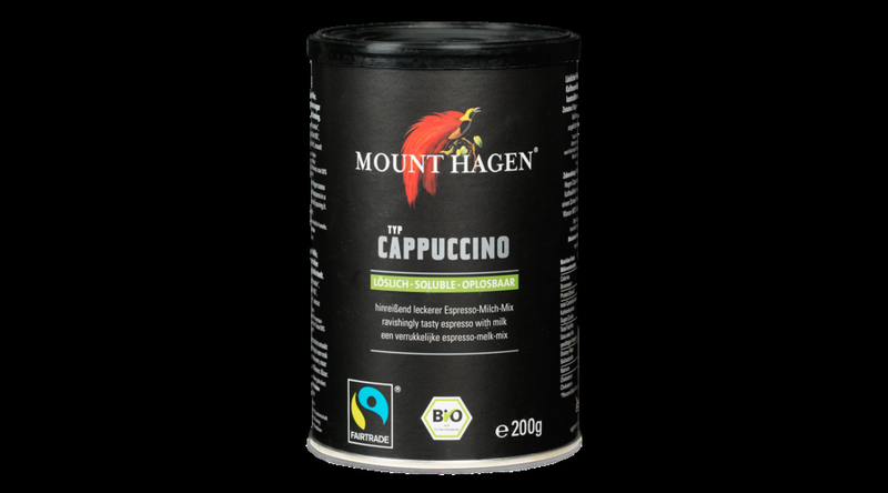 Mount Hagen Bio Cappuccino, dobozos - Fairtrade 200g