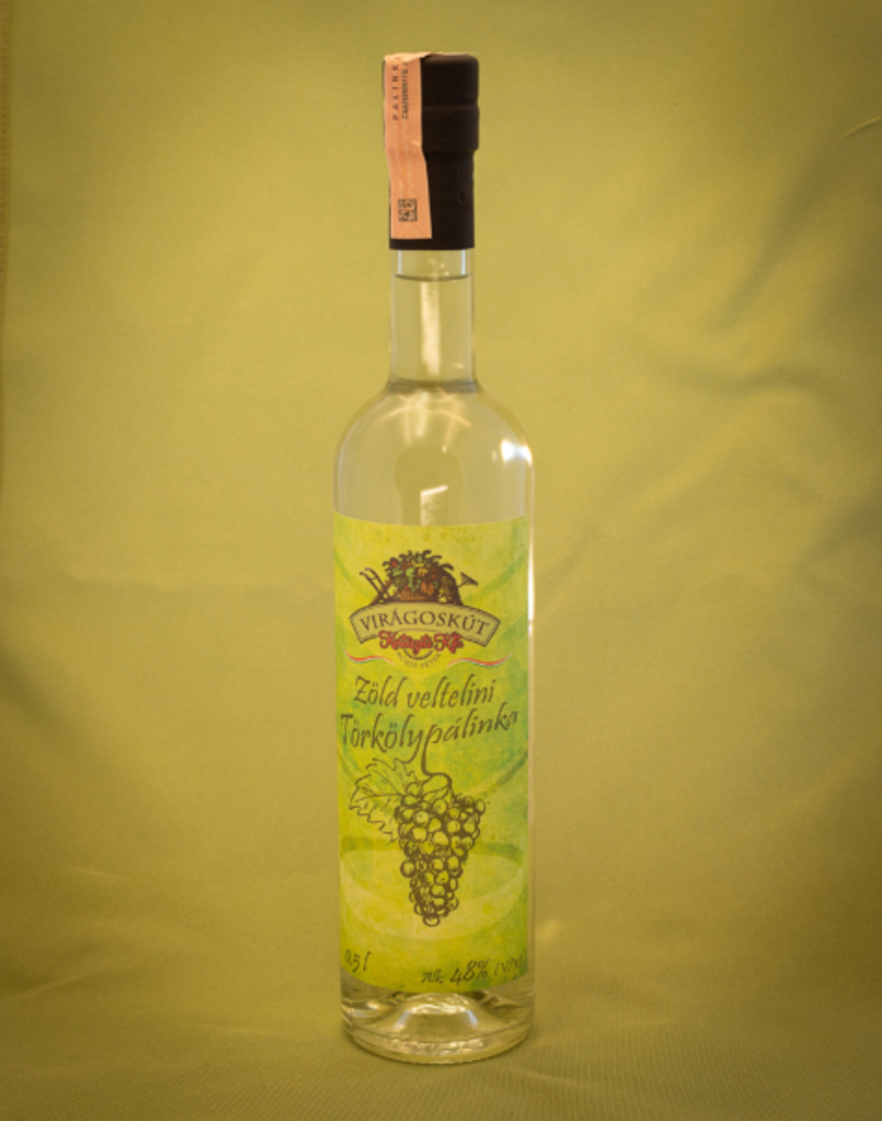 Zöld veltelini törkölypálinka 500ml 48%